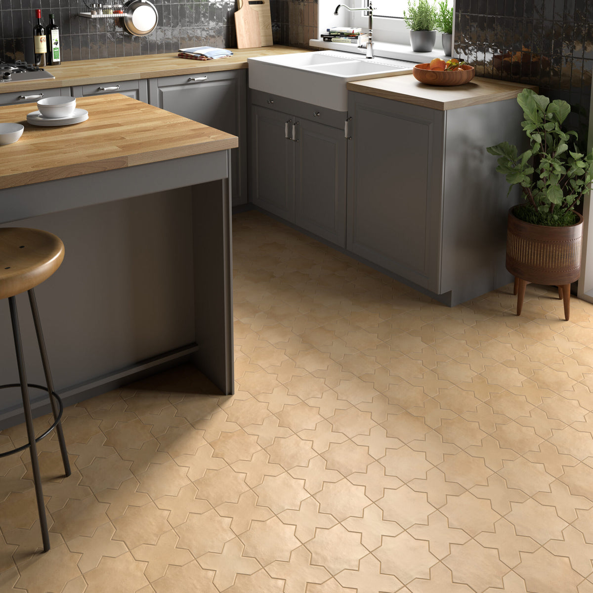 Kasbah Series Porcelain Tile Cross