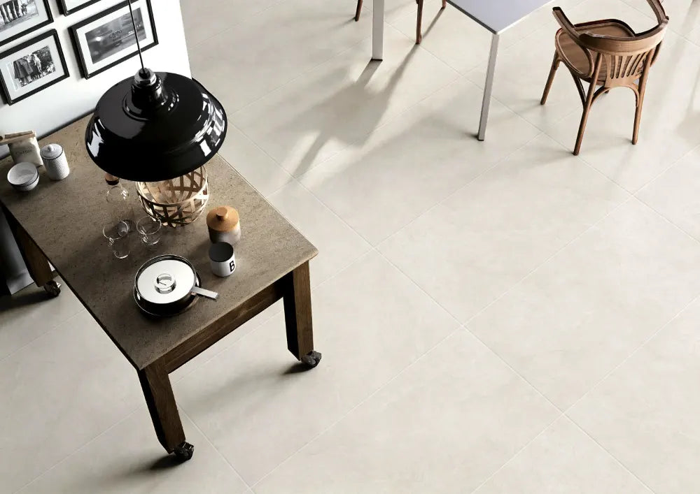 Classica Marble Look Porcelain Tile | P3 Matt Floor & Wall Tile in Beige & White