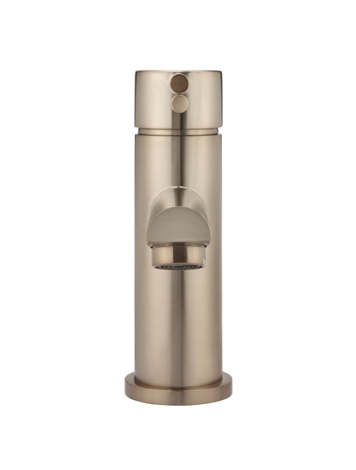 Round Basin Mixer in Champagne | Meir #Colour_Champagne