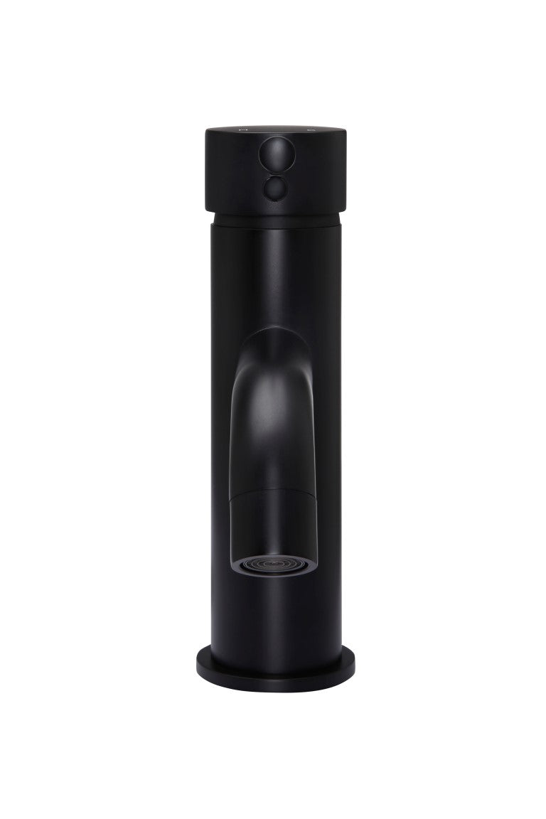 Round Basin Mixer Curved in Matte Black | Meir