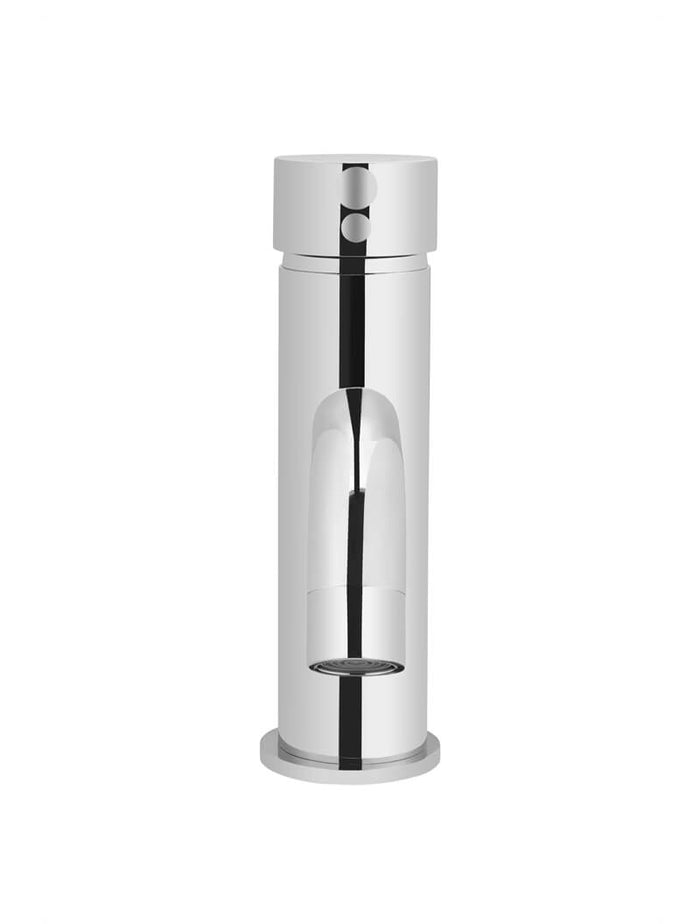 Round Basin Mixer Curved in Polished Chrome | Meir #Colour_Polished Chrome