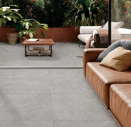 Meta Stone Porcelain Floor & Wall Tile | P4 Indoor Outdoor Tile in White, Grigio & Sand