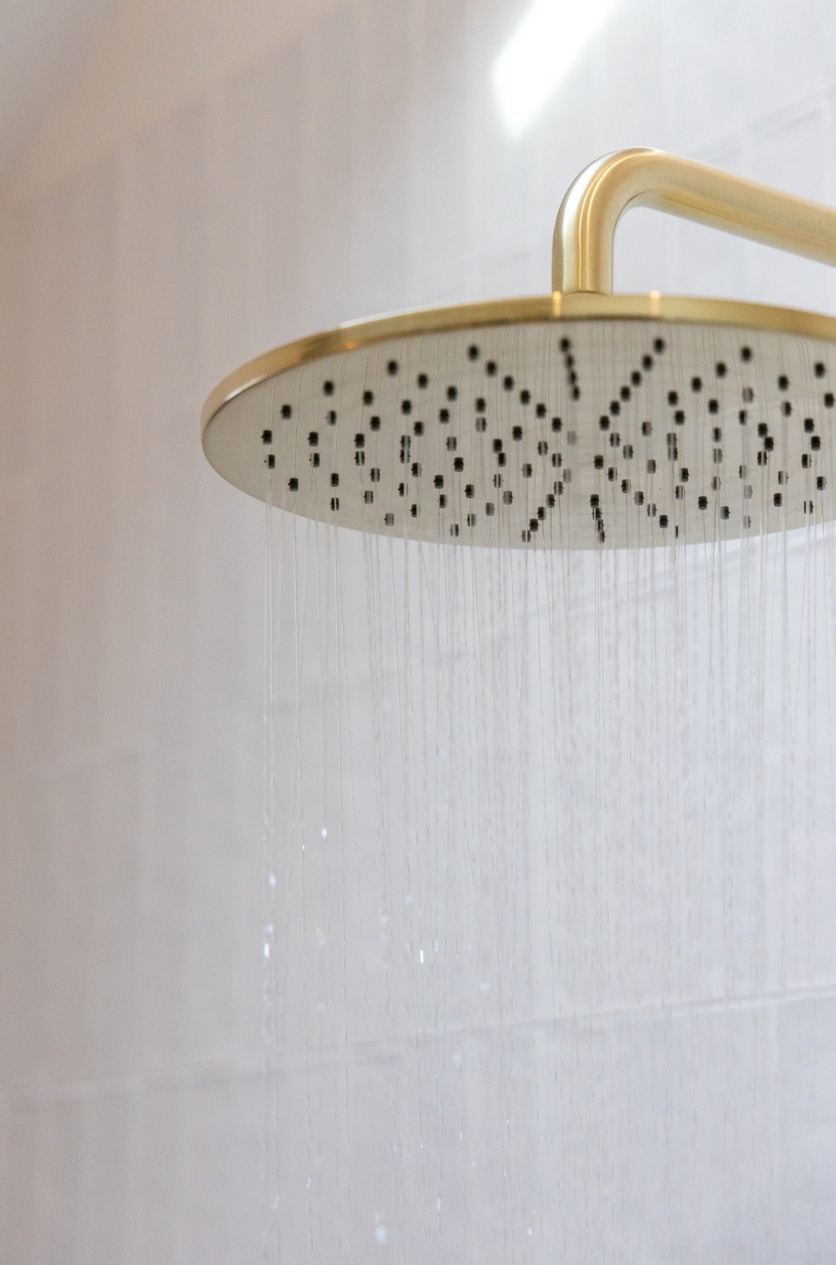 Round Shower Rose 300mm in Tiger Bronze | Meir