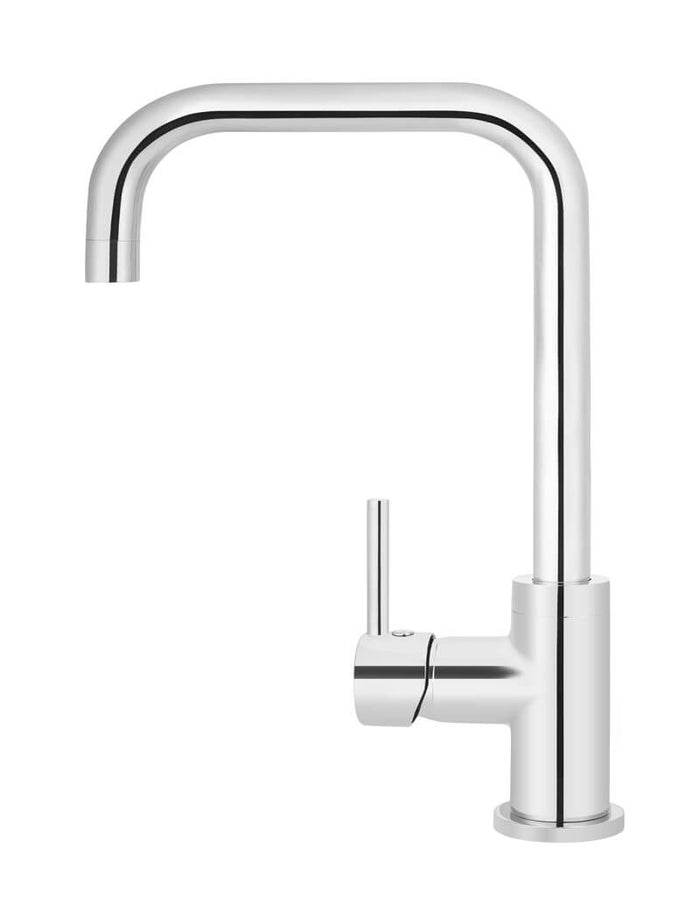 Round Kitchen Mixer Tap in Polished Chrome | Meir #Colour_Polished Chrome