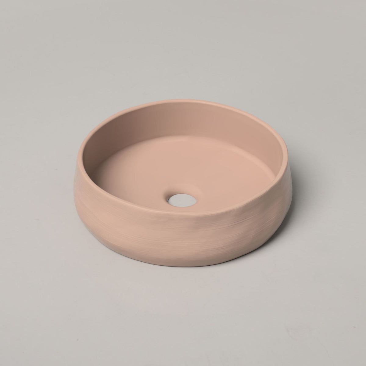 Nood Co Mill Concrete Basin in Blush Pink | Nood Co