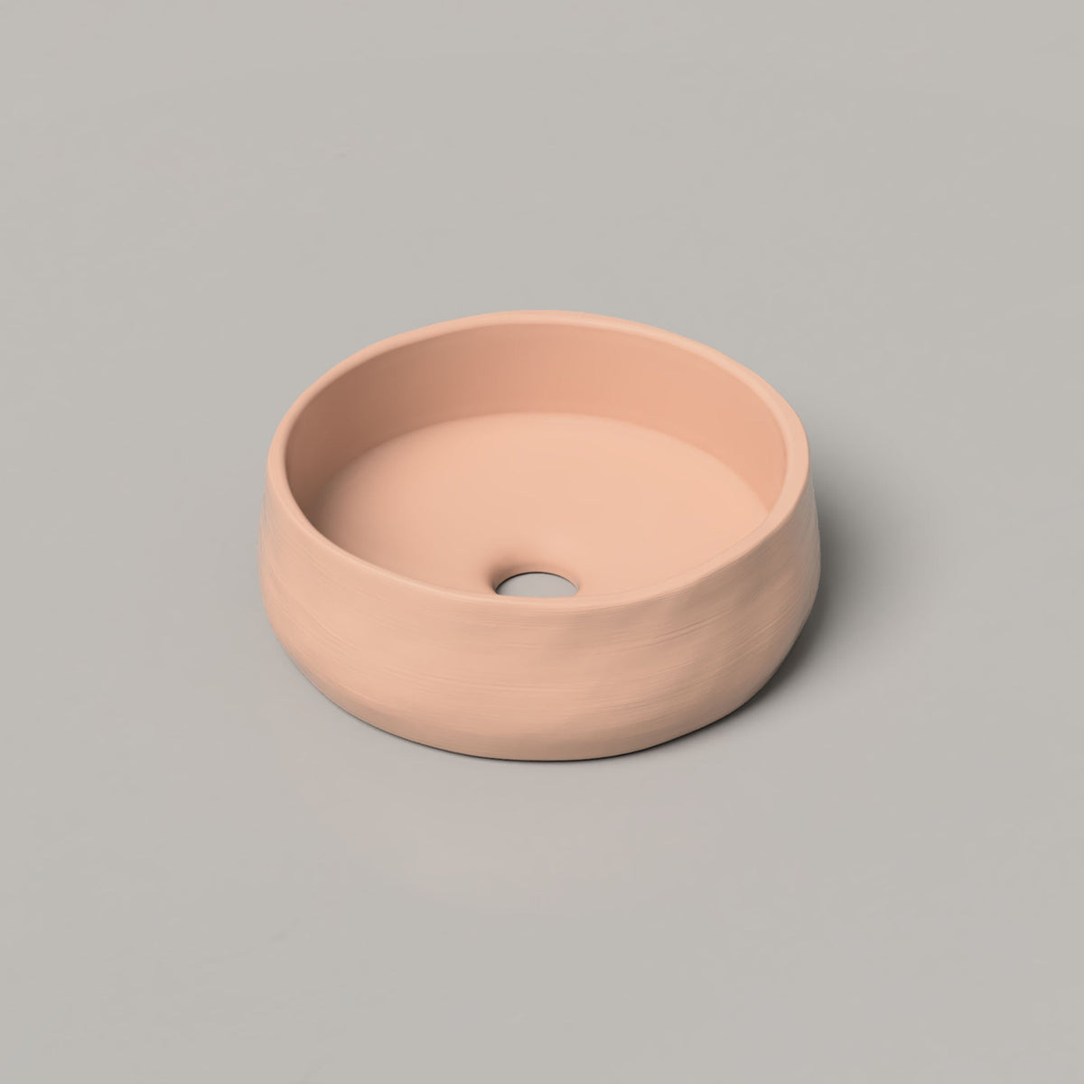 Nood Co Mill Concrete Basin in Pastel Peach | Nood Co