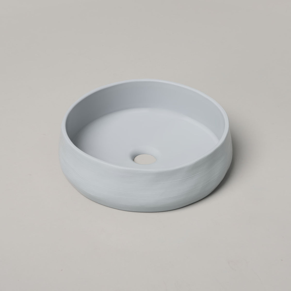 Nood Co Mill Concrete Basin in Powder Blue | Nood Co