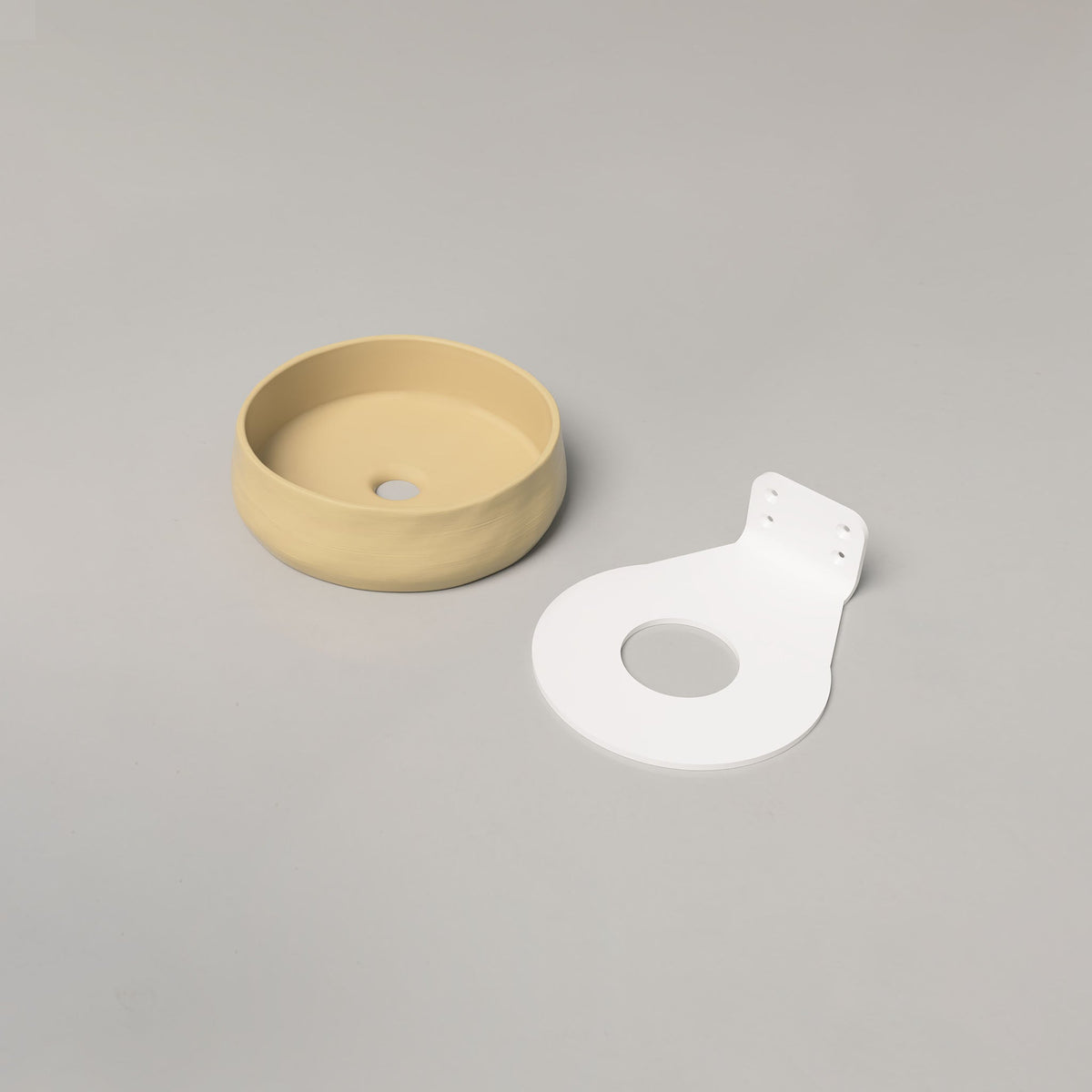 Nood Co Mill Concrete Basin in Custard | Nood Co