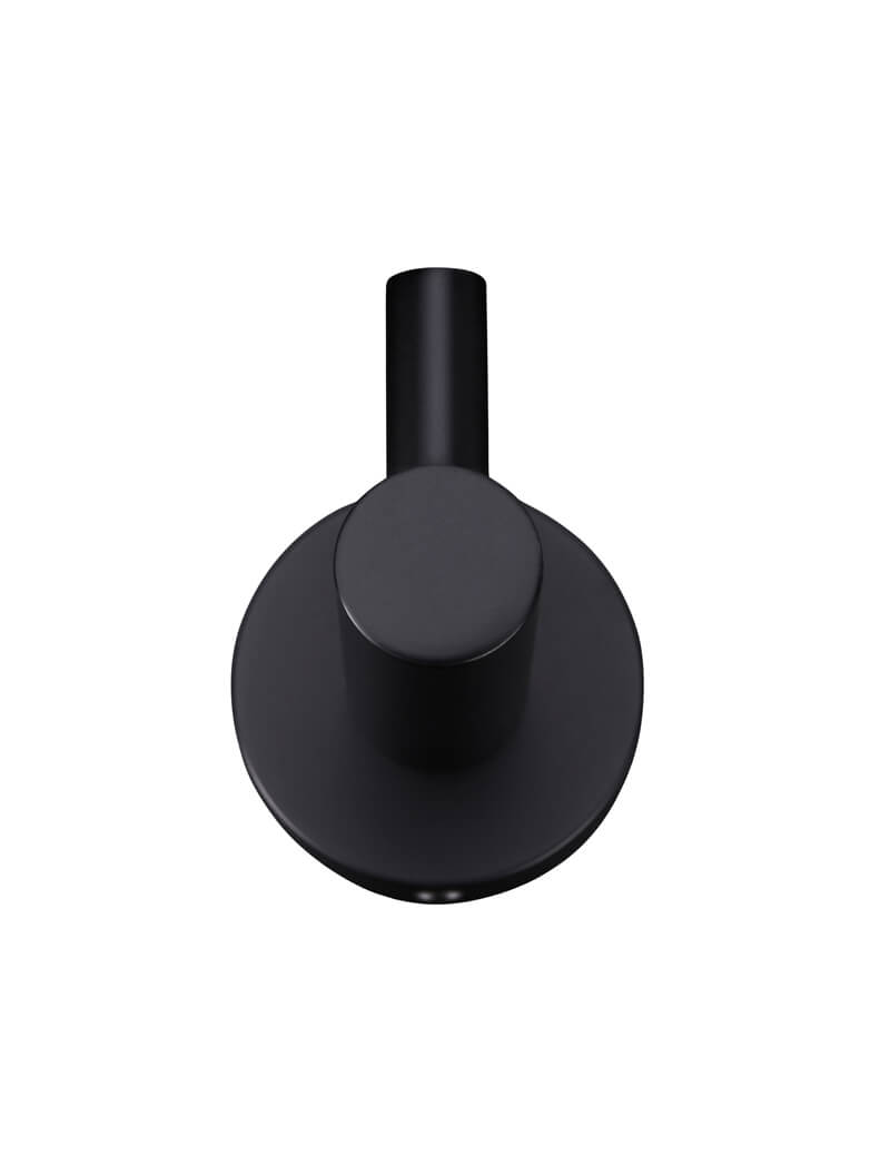 Round Robe Hook in Matte Black | Meir