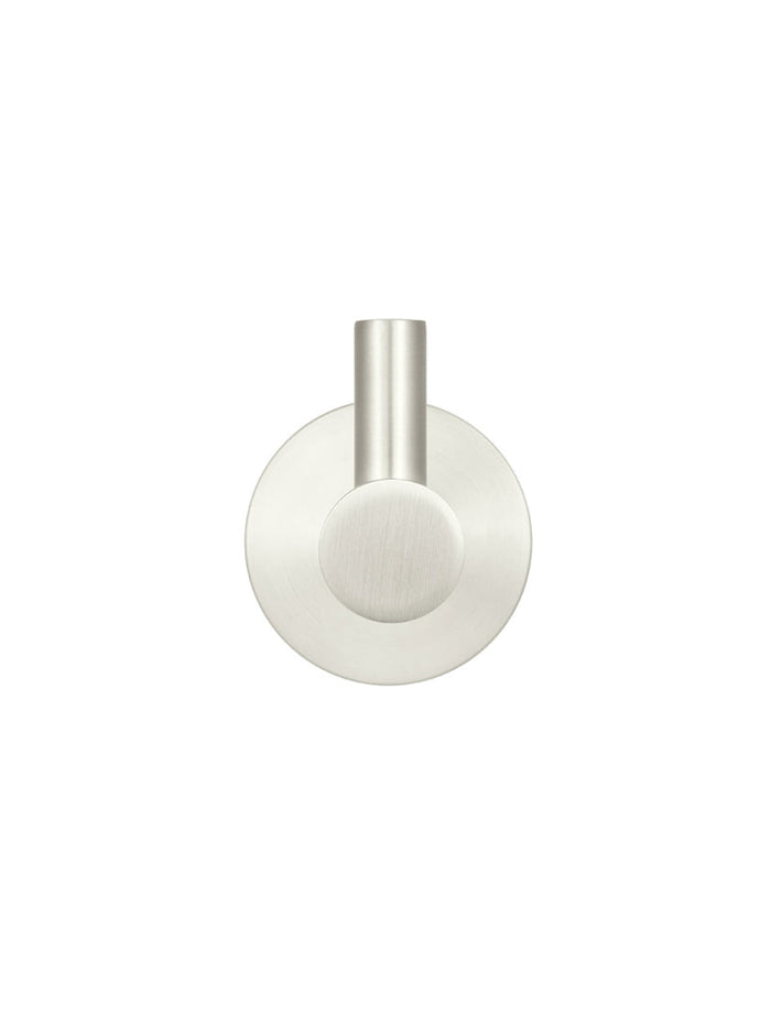Round Robe Hook in Brushed Nickel | Meir #Colour_Brushed Nickel