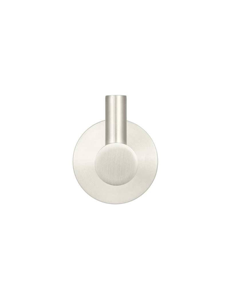 Round Robe Hook in Brushed Nickel | Meir