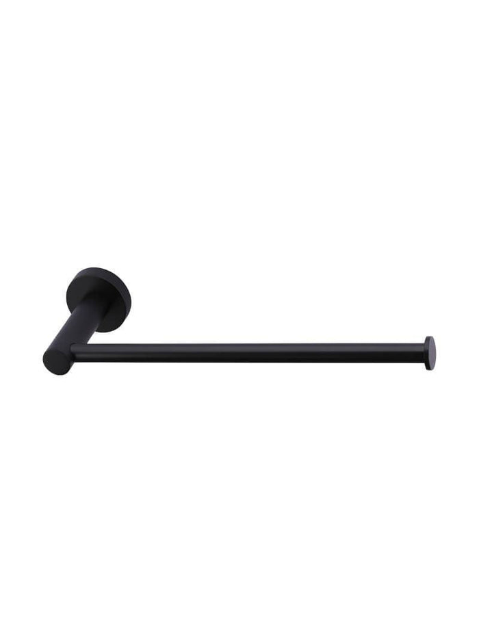 Round Guest Towel Rail in Matte Black | Meir #Colour_Matte Black