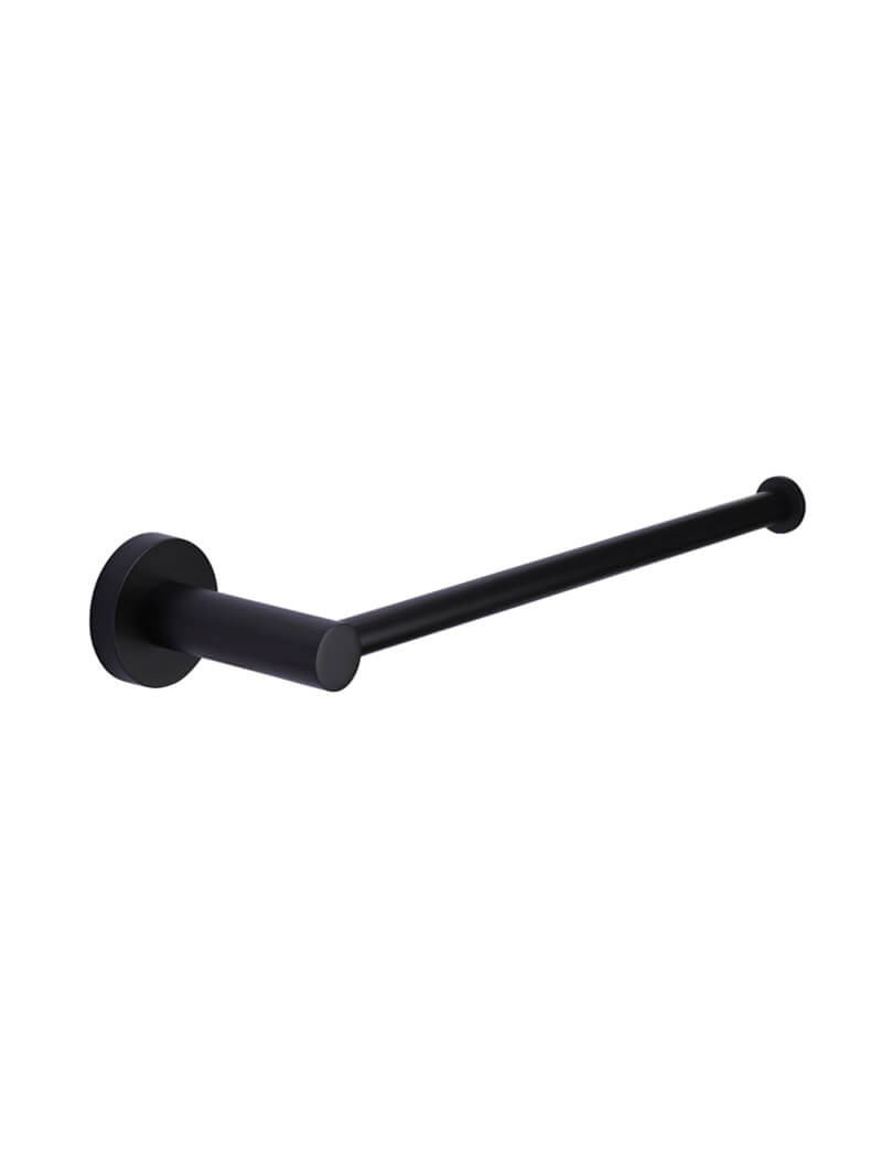 Round Guest Towel Rail in Matte Black | Meir