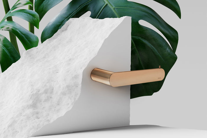 Curvaé Toilet Roll Holder in Lustre Bronze | Meir #Colour_Lustre Bronze