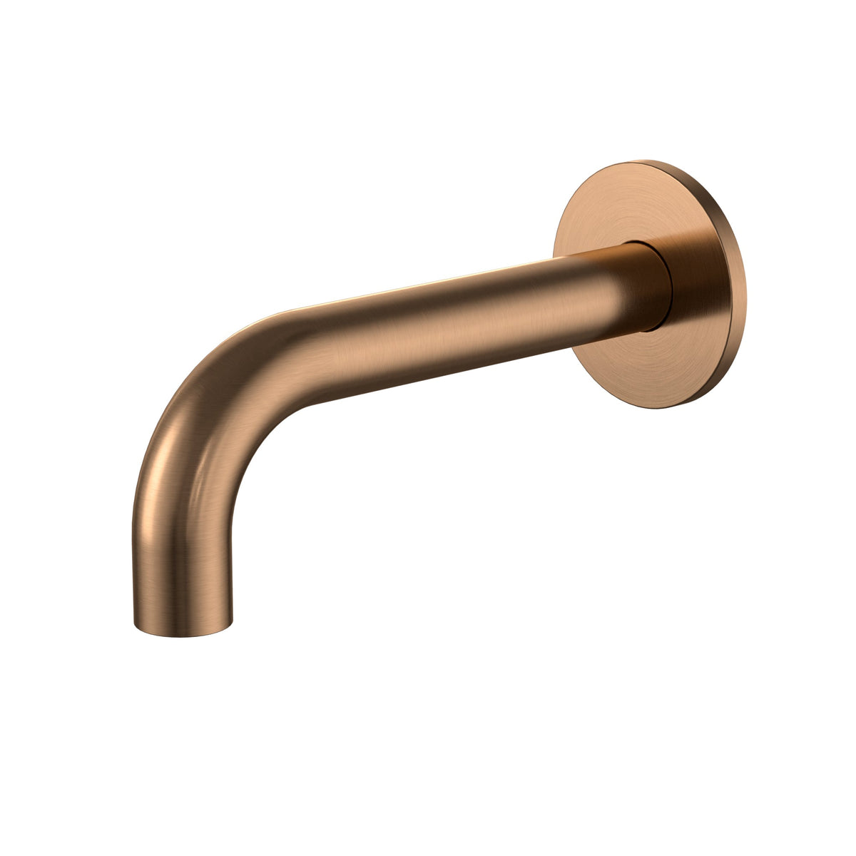 Lustre Bronze - Universal Round Curved Spout 170mm