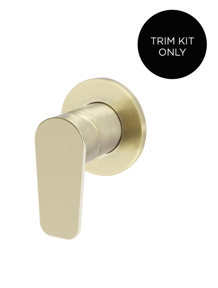 Round Wall Mixer Paddle Handle Trim Kit - In-wall Body Not Included in Tiger Bronze | Meir #Colour_Tiger Bronze