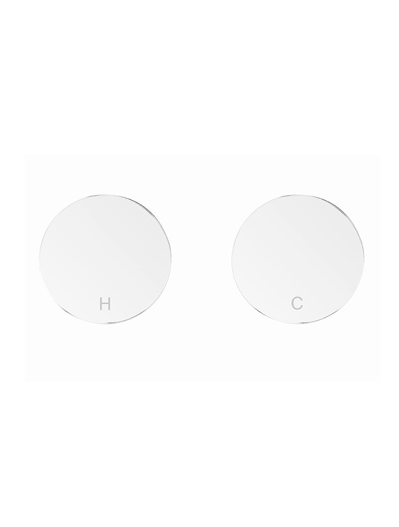 Polished Chrome - Circular Wall Taps