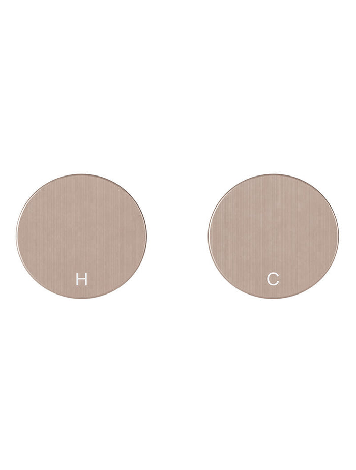 Circular Wall Taps in Champagne | Meir #Colour_Champagne