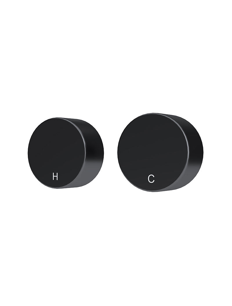 Circular Wall Taps in Matte Black | Meir