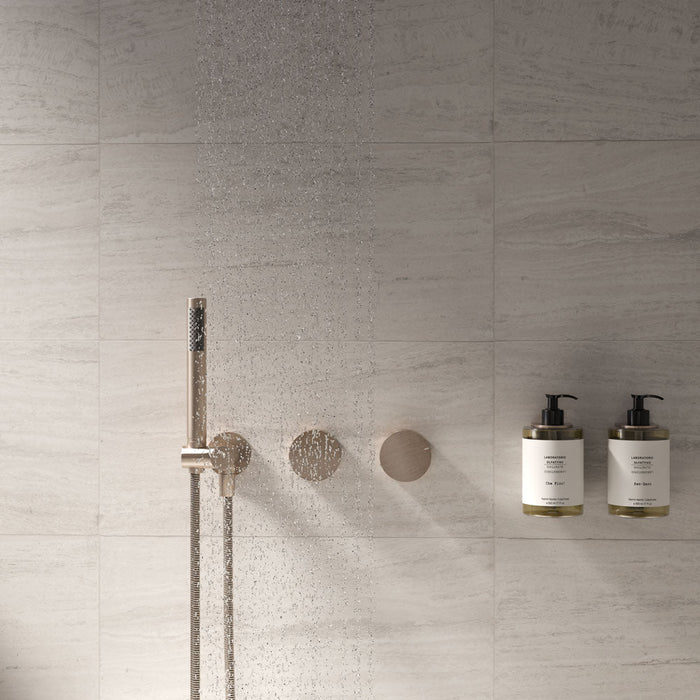 Progressive mixer - in-wall body and Trim set in Champagne | Meir #Colour_Champagne