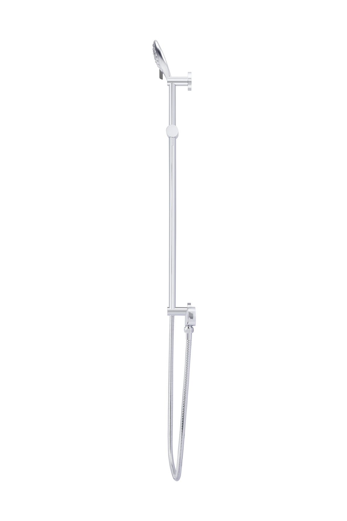 Round Three Function Hand Shower on Rail Column in Polished Chrome | Meir