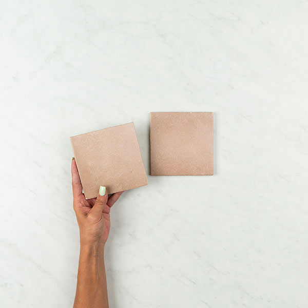 Magma Spanish Wall Tile in Coral Pink, Matt finish