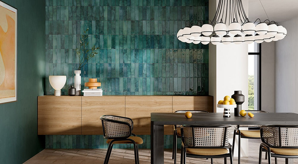 Mojave Subway Series Feature Wall Tile in Blu, Cotto, Denim Blue, Green, Light, Ocra, Sea & White, Gloss finish