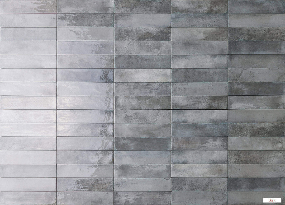Mojave Subway Series Feature Wall Tile in Light, Gloss finish