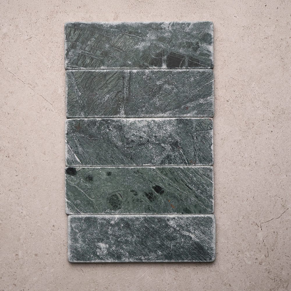 Verde Subway Marble Tile | Tumbled Natural Stone