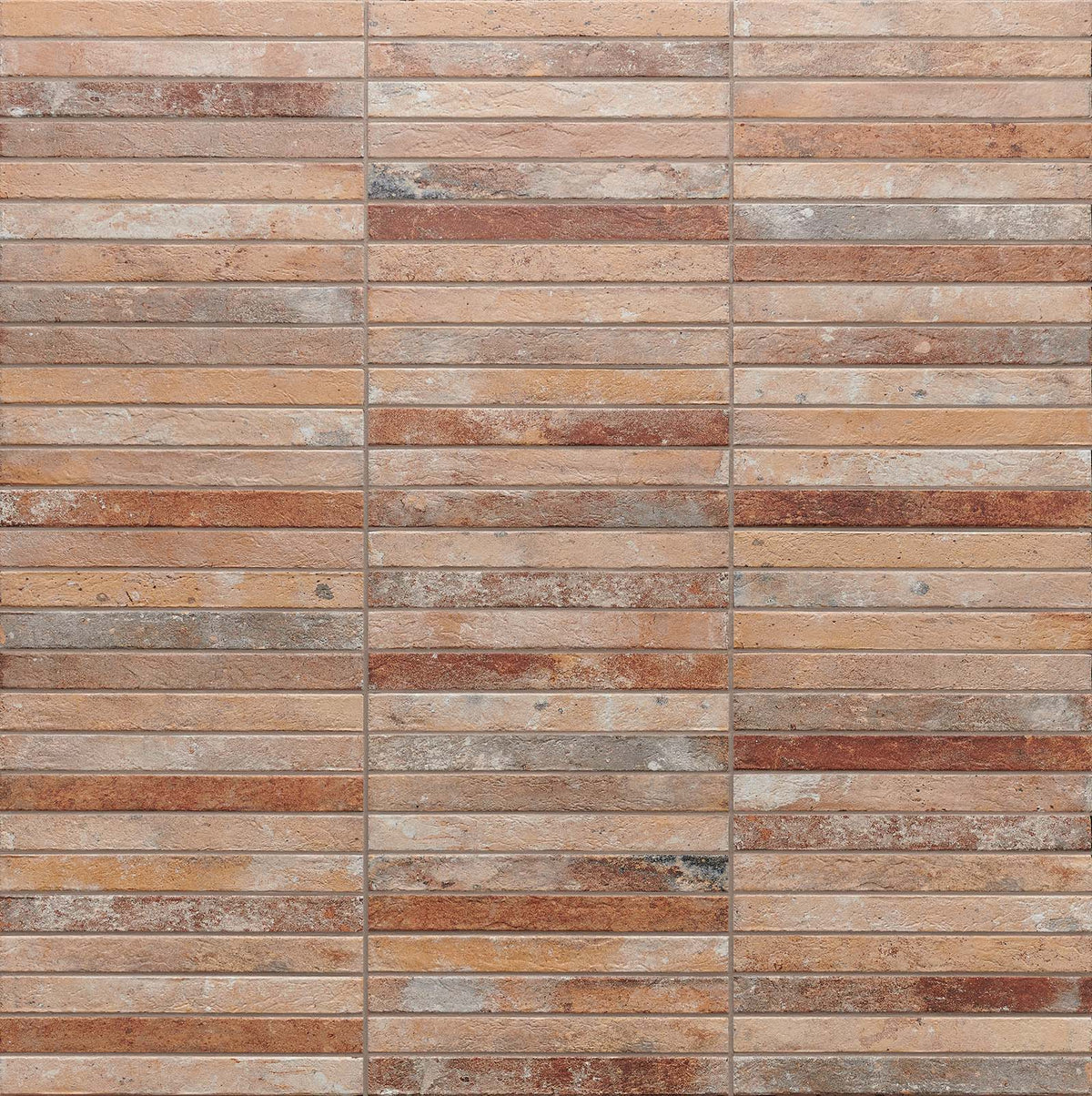 Italian Subway Tile Nolita Series 48x450 mm in Multicolor, Matt finish