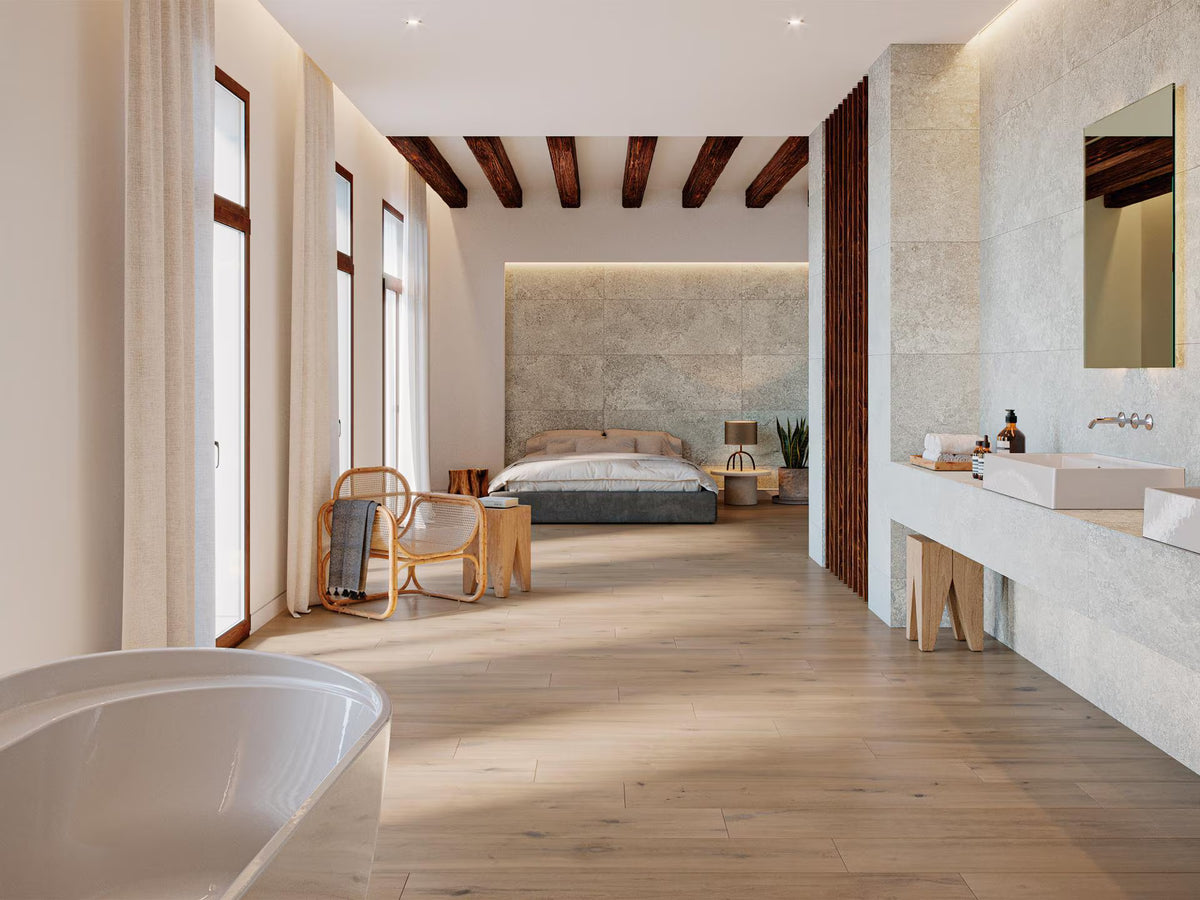 Porcelanosa Hannover Bone Stone Effect Wall Tile 596×1500 – Matt finish