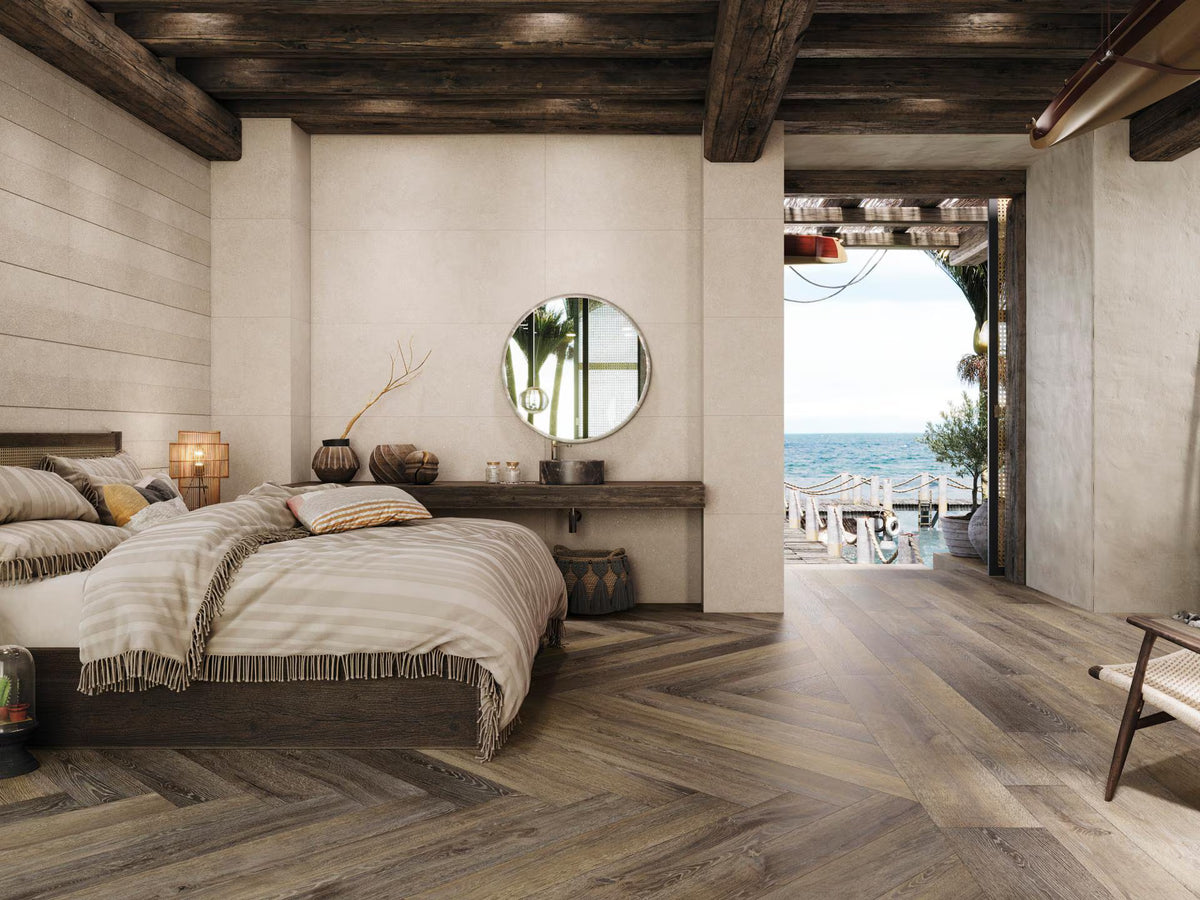 Porcelanosa Terra Bone Concrete Effect Wall Tile 596x1500 – Matt finish