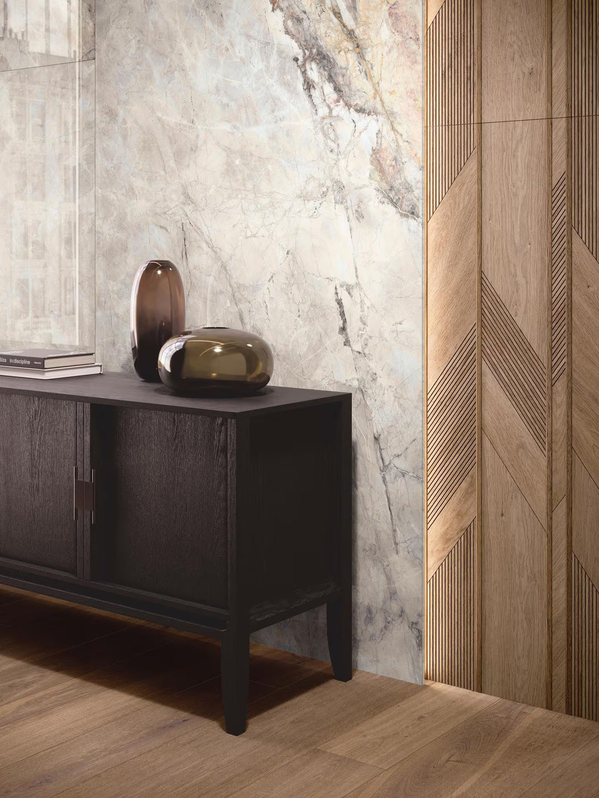 Porcelanosa Gent Roble Wood Effect Wall Tile 596×1500 – 3D / Texture finish