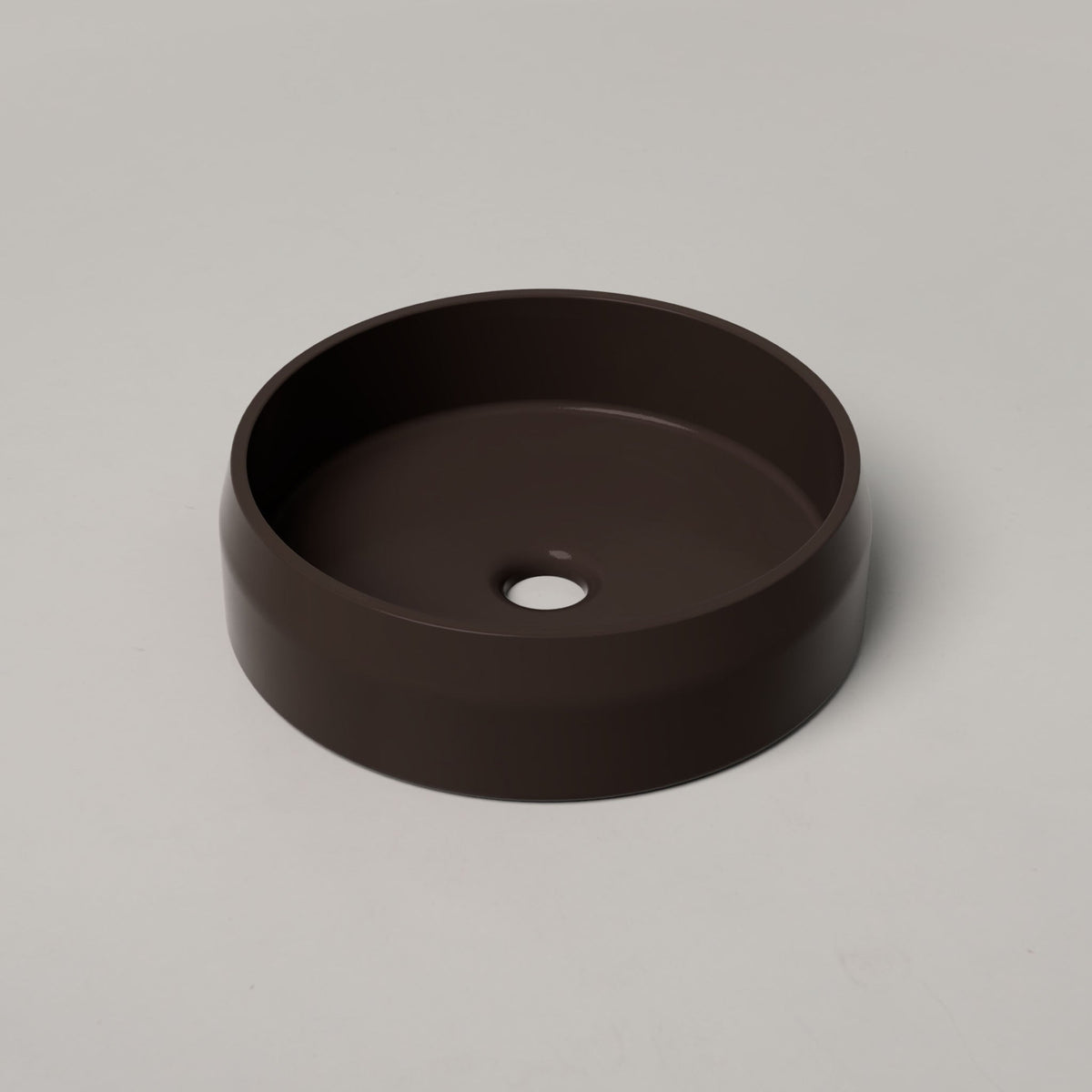 Nood Co Prism Circle Concrete Basin in Slate | Nood Co