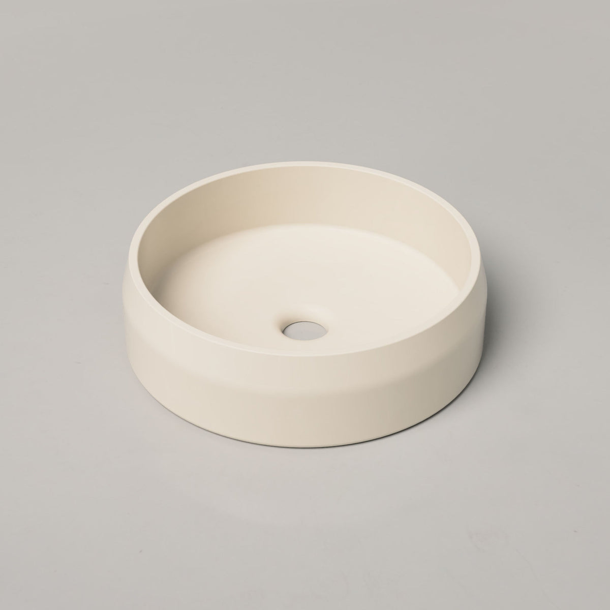 Nood Co Prism Circle Concrete Basin in Wheat | Nood Co