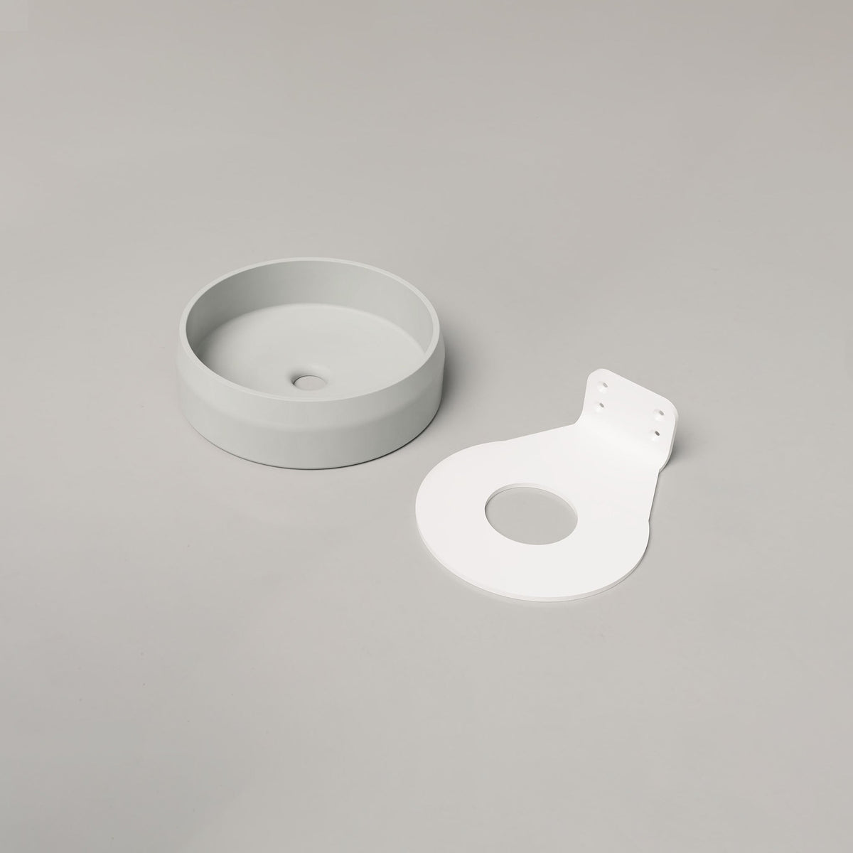 Nood Co Prism Circle Concrete Basin in Cloud | Nood Co