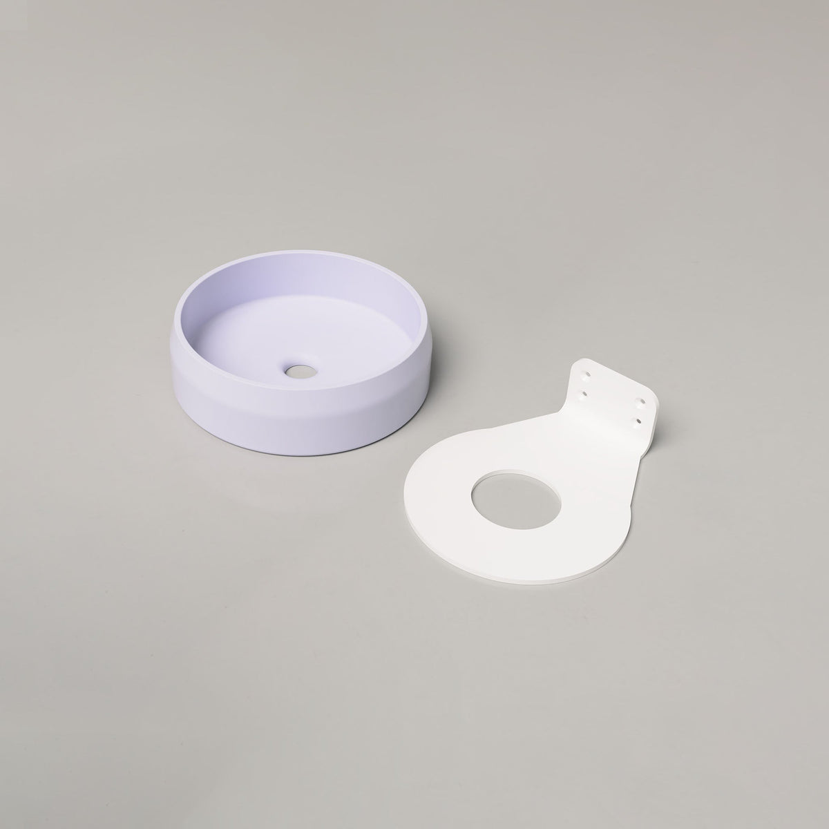 Nood Co Prism Circle Concrete Basin in Lilac | Nood Co