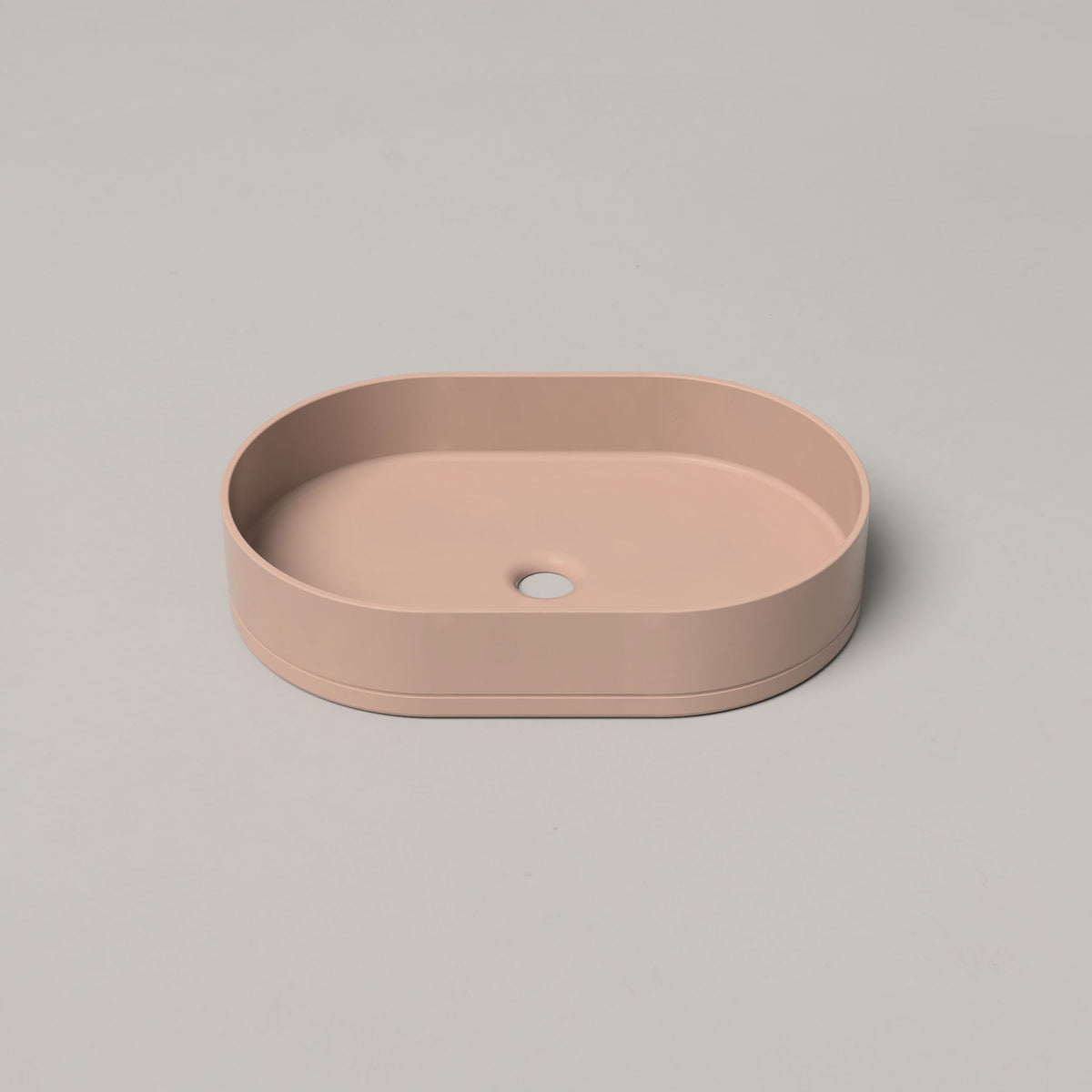 Nood Co Pill Concrete Basin in Blush Pink | Nood Co