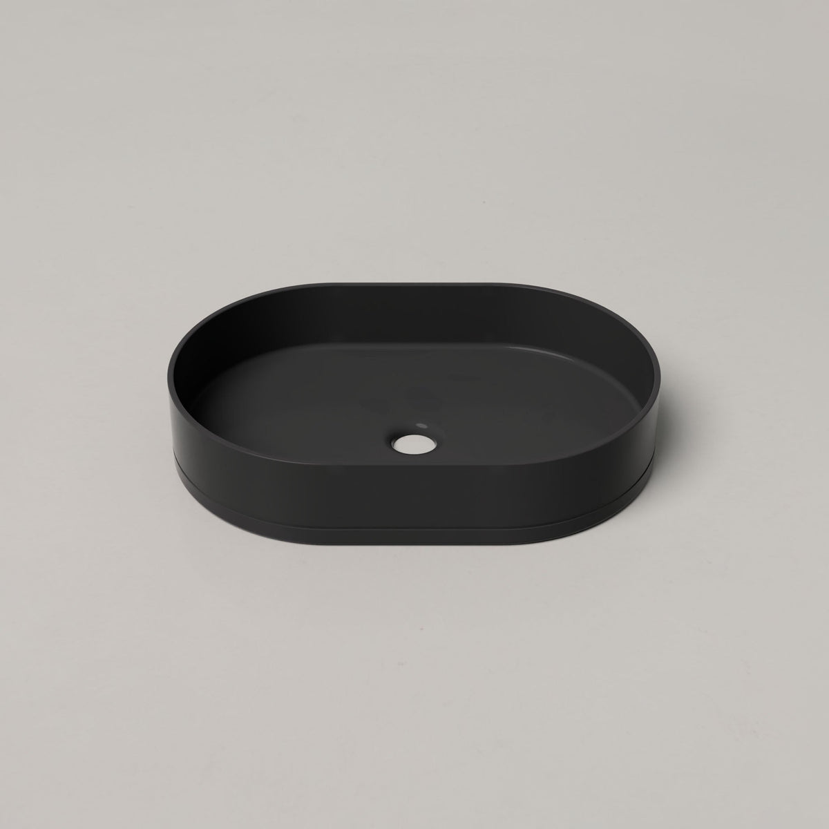 Nood Co Pill Concrete Basin in Charcoal | Nood Co