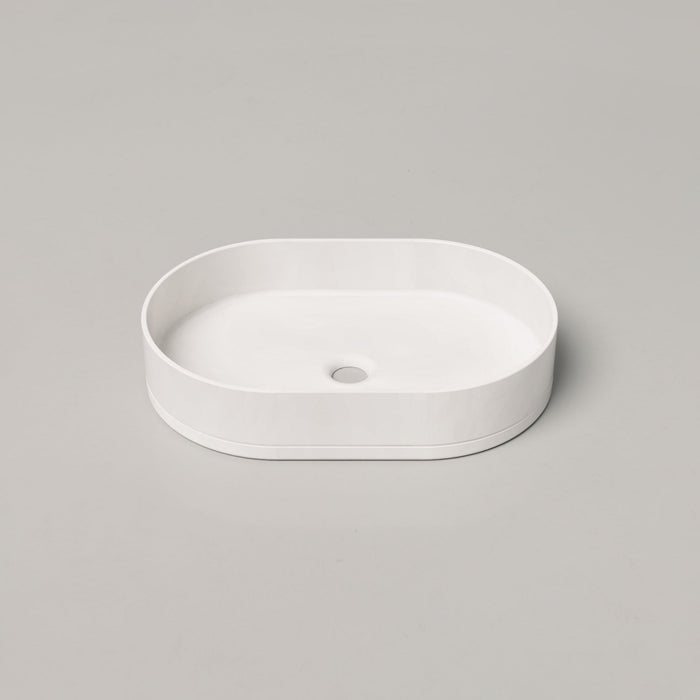 Nood Co Pill Concrete Basin in Ivory | Nood Co #Colour_Ivory