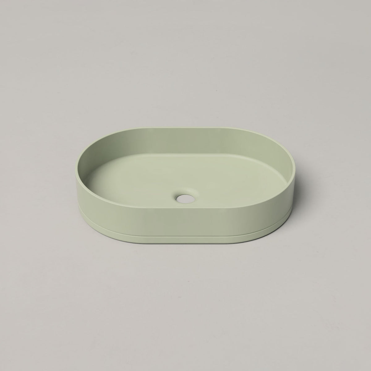 Nood Co Pill Concrete Basin in Mint | Nood Co