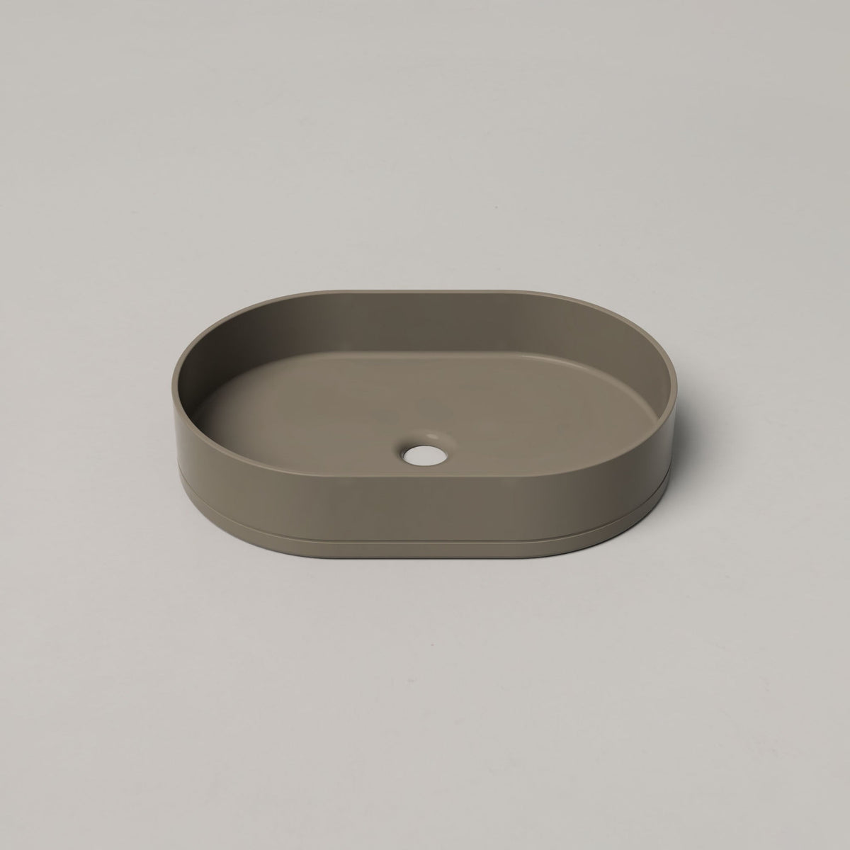 Nood Co Pill Concrete Basin in Olive | Nood Co