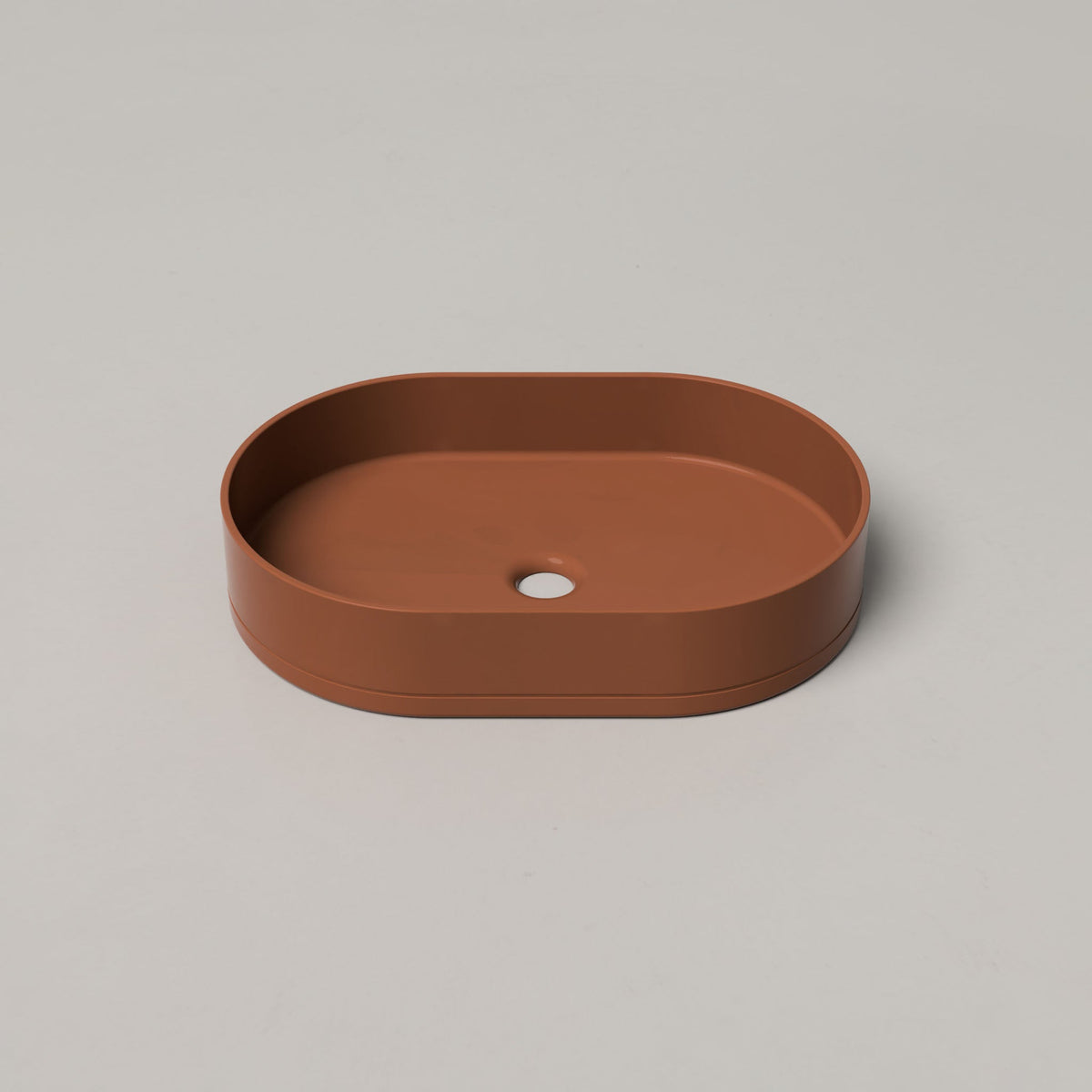Nood Co Pill Concrete Basin in Rust | Nood Co
