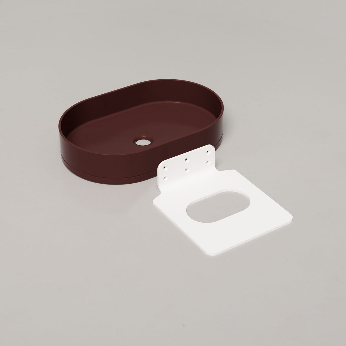 Nood Co Pill Concrete Basin in Clay | Nood Co