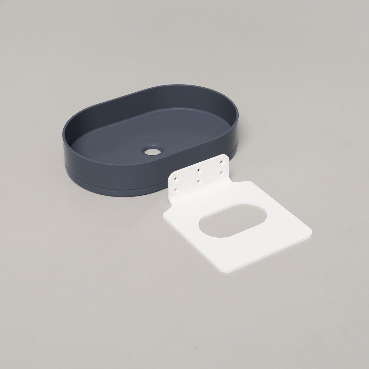 Nood Co Pill Concrete Basin in Copan Blue | Nood Co