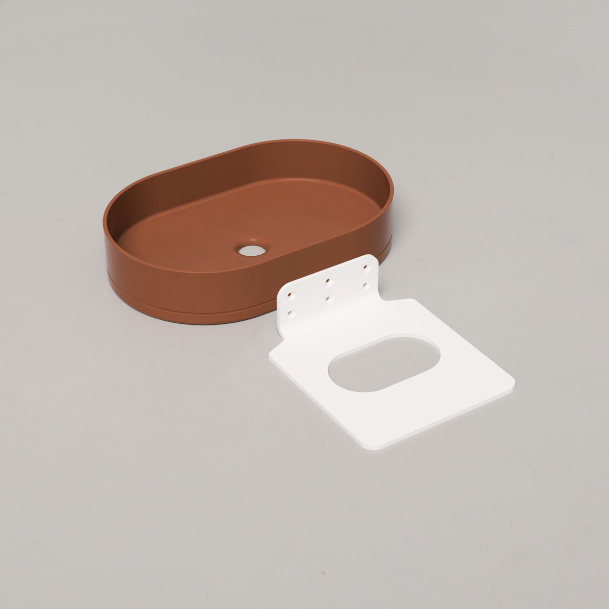 Nood Co Pill Concrete Basin in Rust | Nood Co