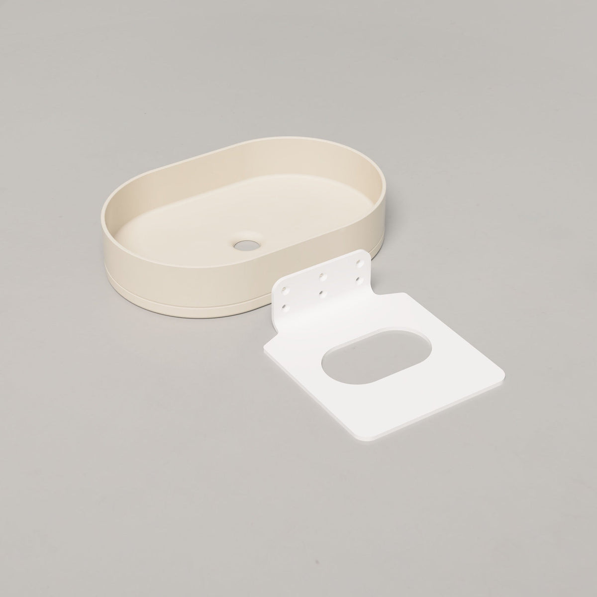 Nood Co Pill Concrete Basin in Wheat | Nood Co