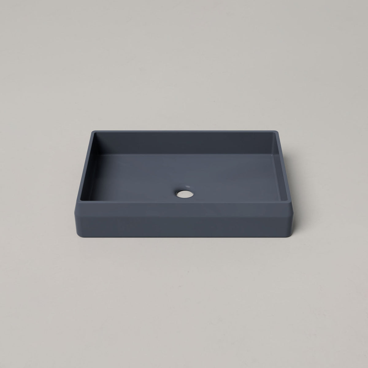 Nood Co Prism Rectangle Concrete Basin in Copan Blue | Nood Co