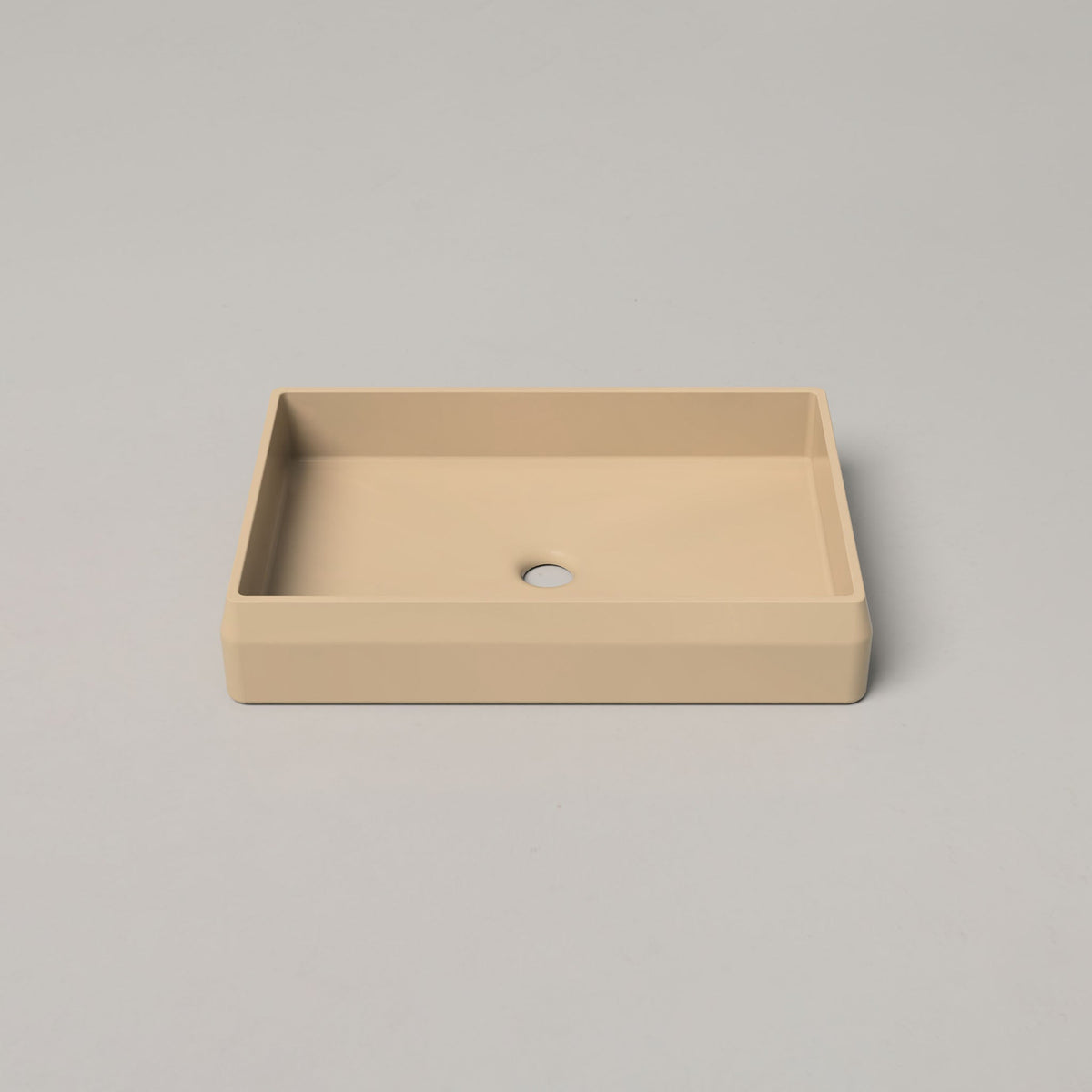 Nood Co Prism Rectangle Concrete Basin in Sand | Nood Co