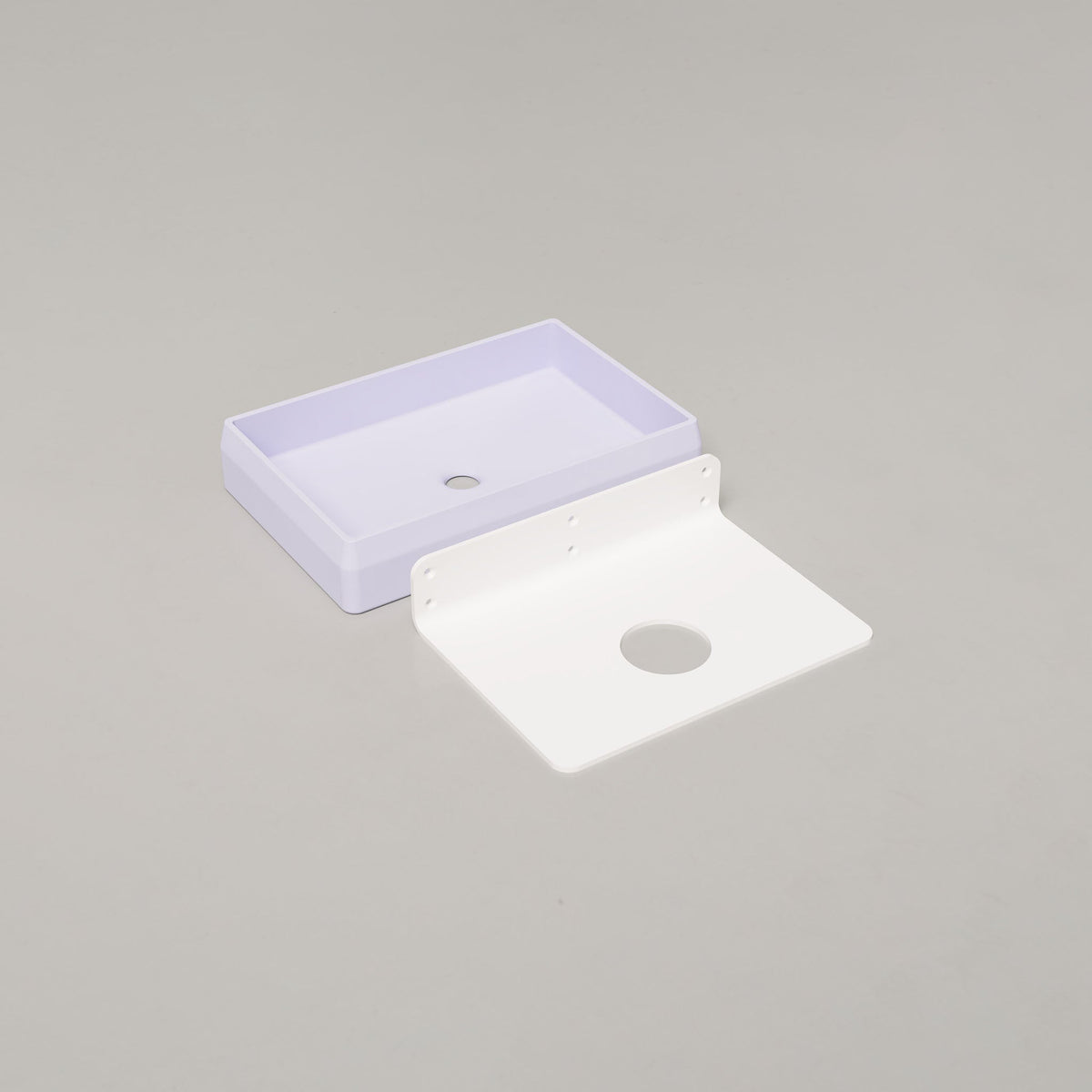 Nood Co Prism Rectangle Concrete Basin in Lilac | Nood Co